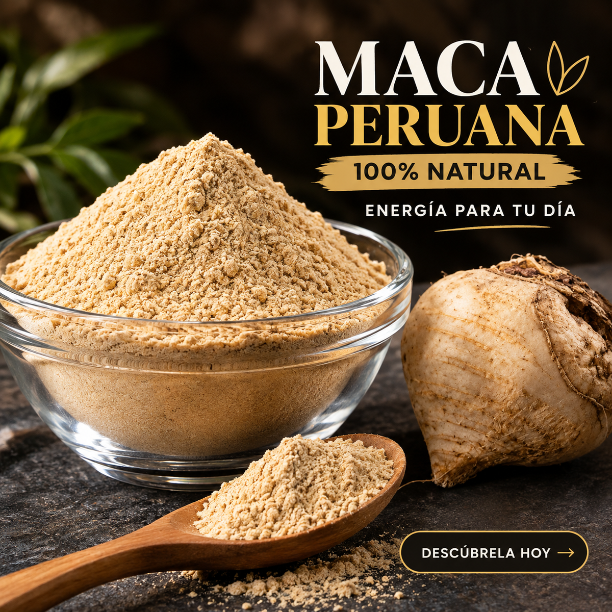 🌿 MACA PERUANA 100% NATURAL – Energía y Vitalidad
