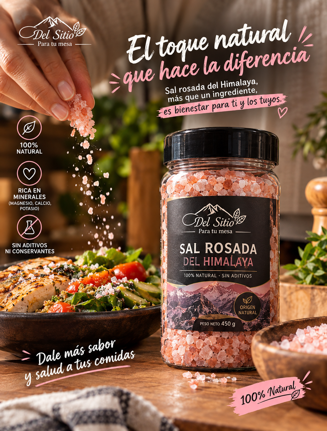 SAL ROSADA DEL  HINMALAYA GRANULADA