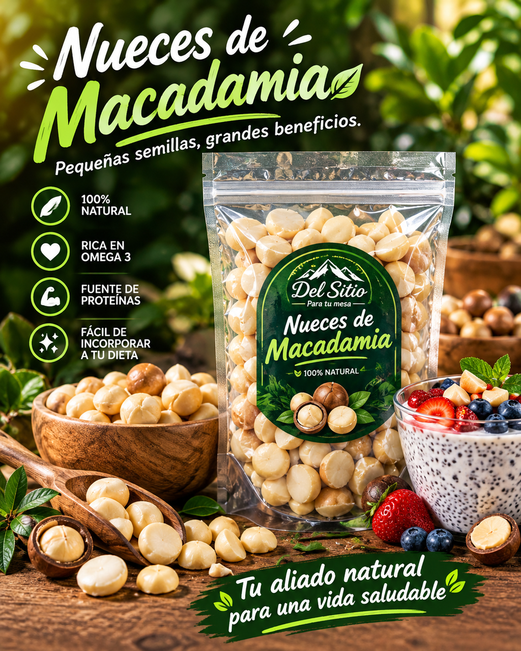 NUECES DE MACADAMIA 500g