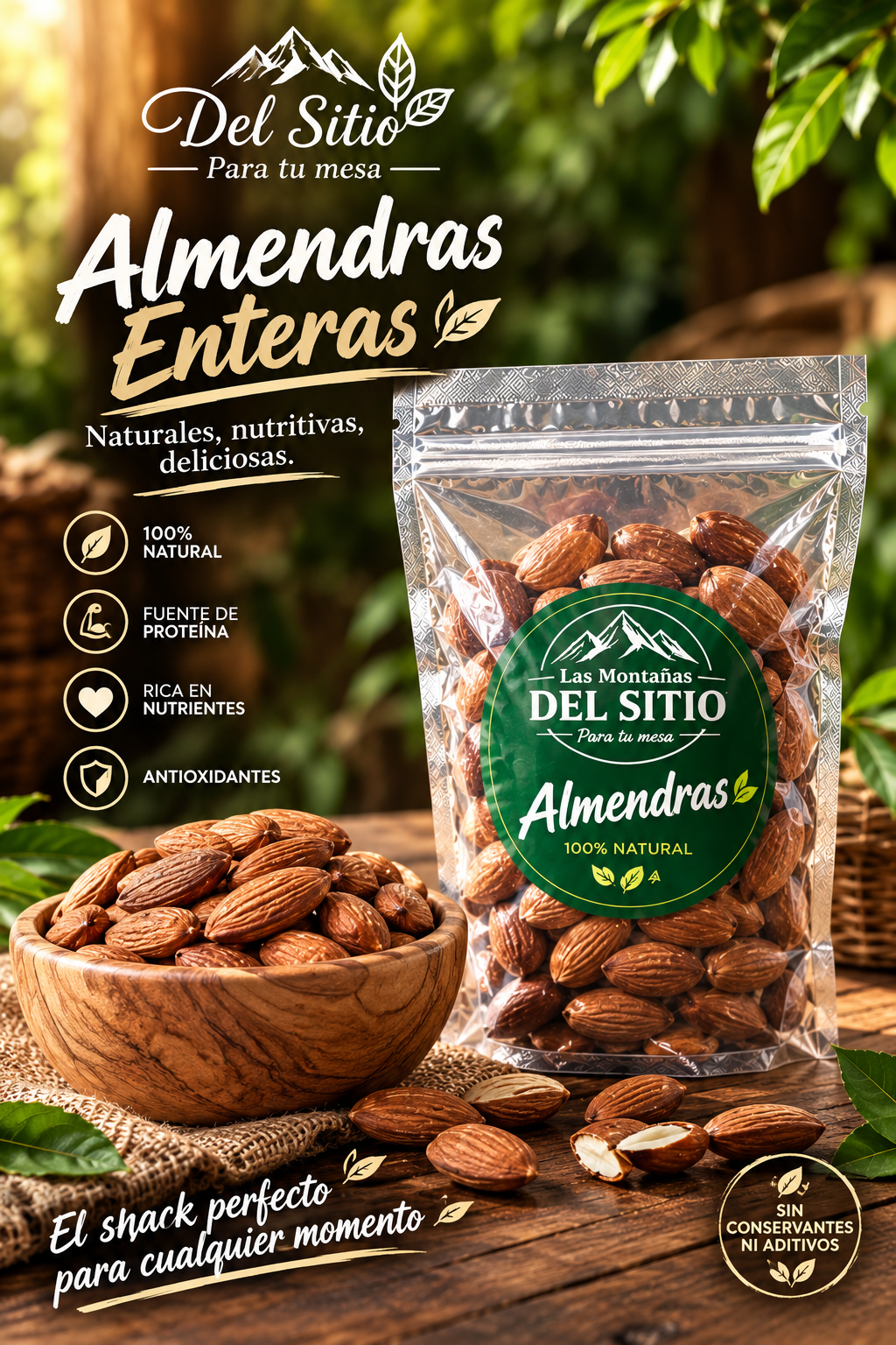 ALMENDRA NATURAL PREMIUM *500g