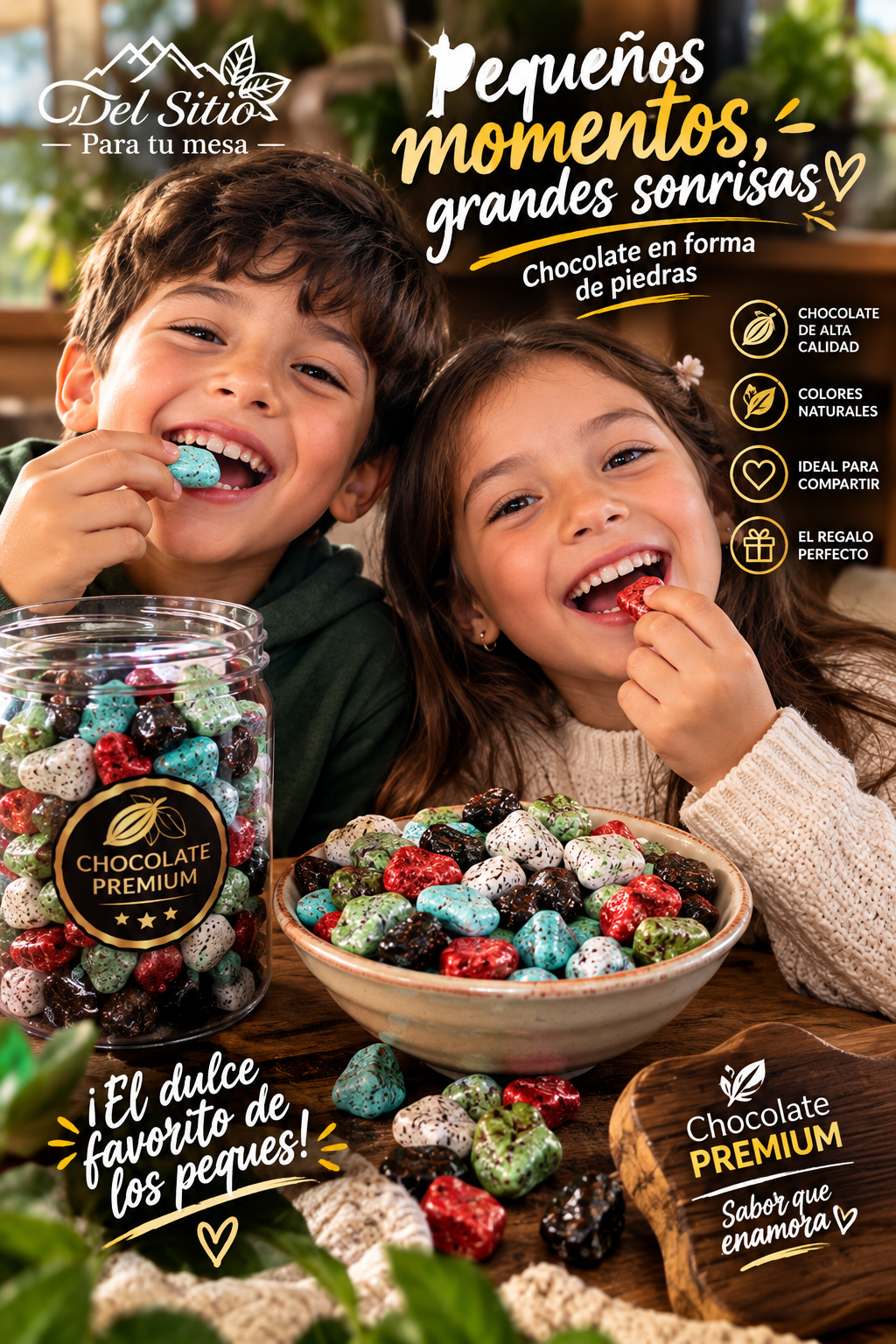 Piedritas De Chocolate x 500 Gr