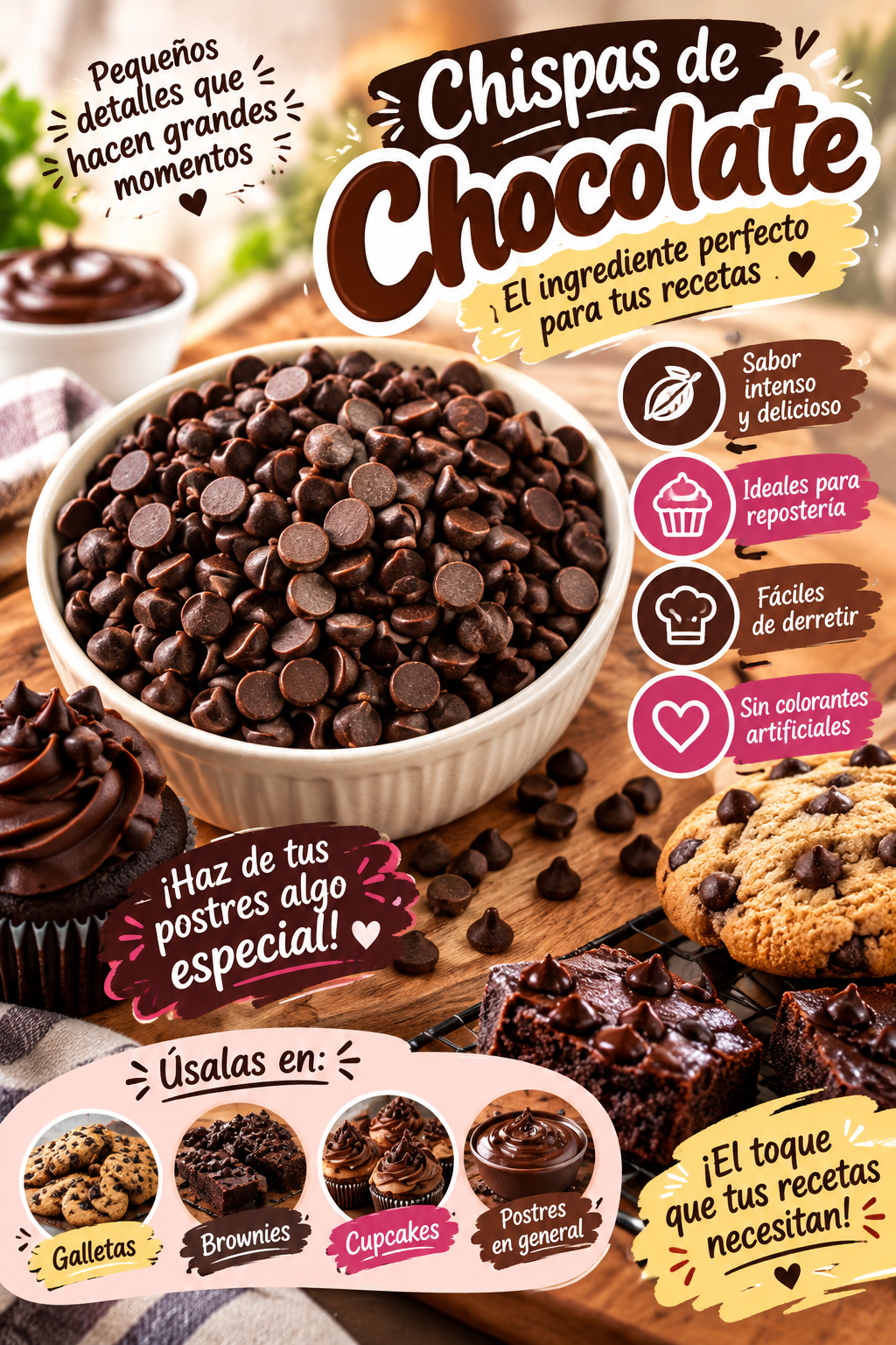 Chips de chocolate x 250g